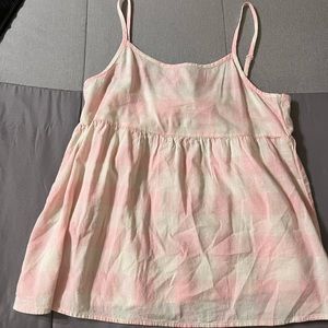 Old navy cute pink plaid cami